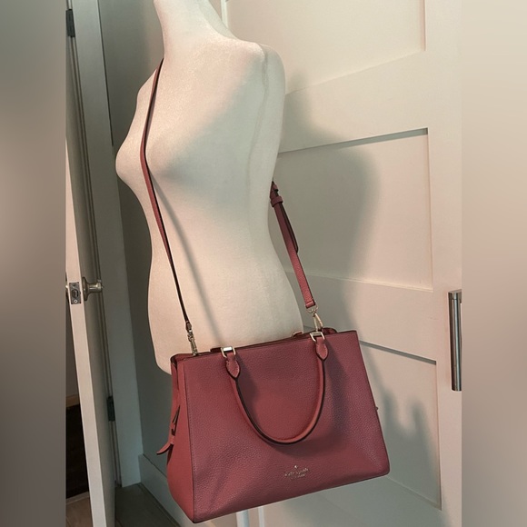 Kate Spade Leila Medium Triple Compartment Satchel Bag in Pink - Picture 2 of 11